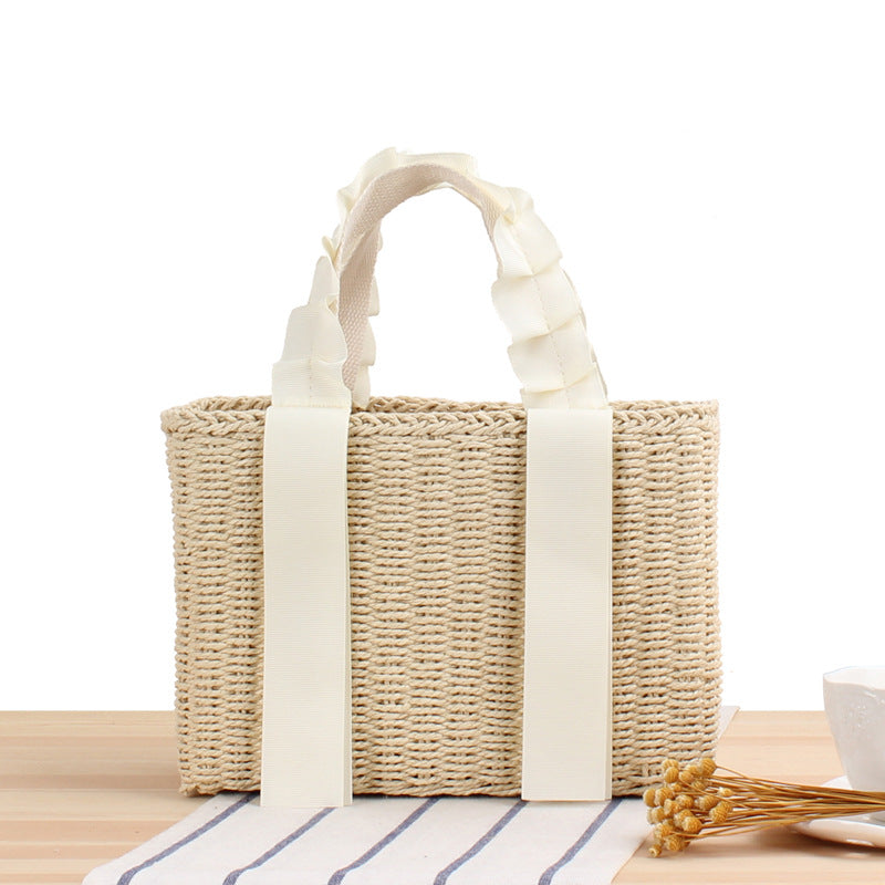 Sac de Plage Tressé – Élégance Naturelle & Style Estival