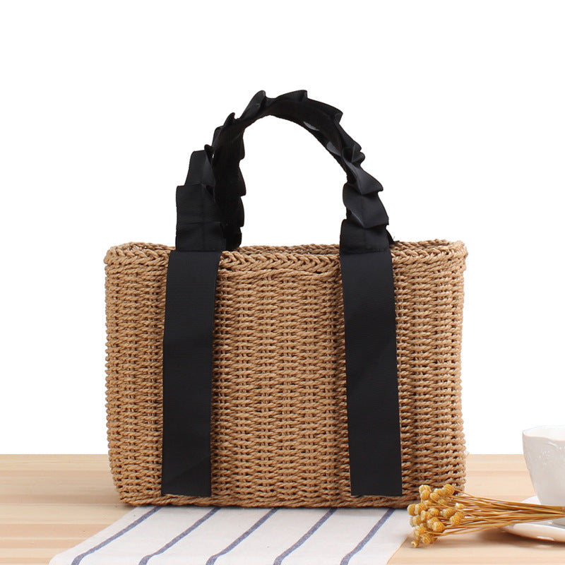 Sac de Plage Tressé – Élégance Naturelle & Style Estival