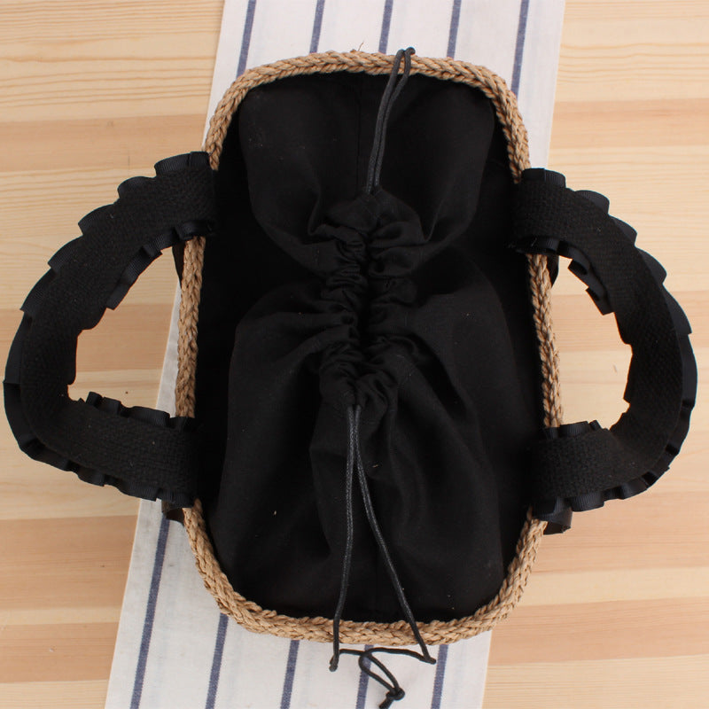 Sac de Plage Tressé – Élégance Naturelle & Style Estival